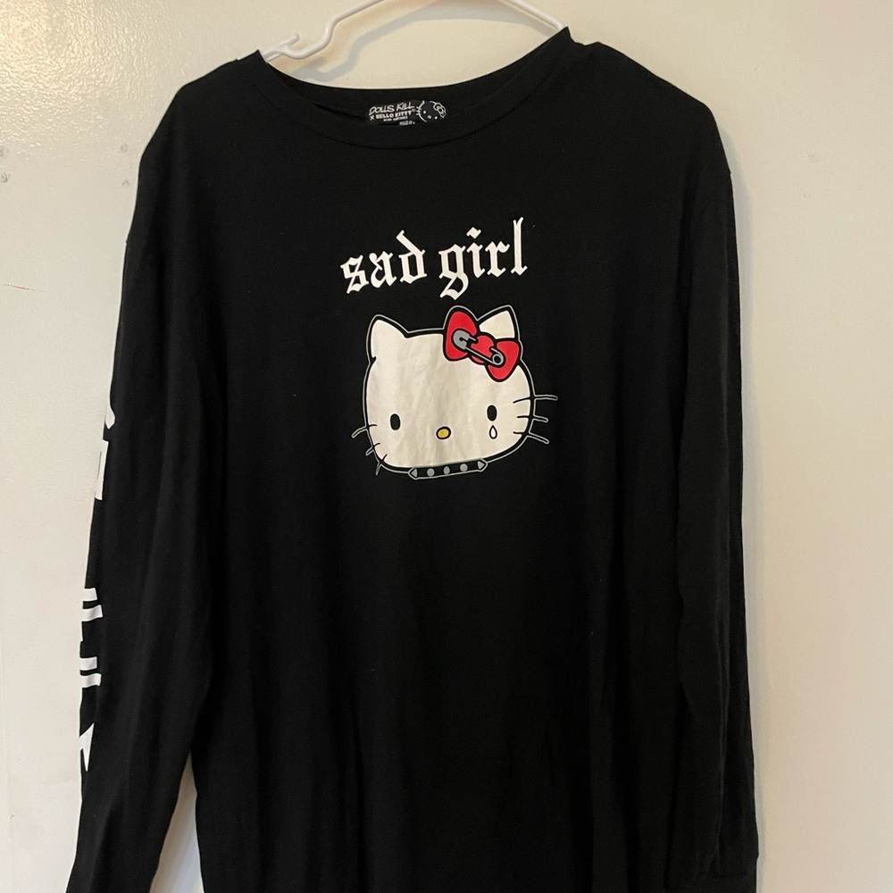 DK x HK long sleeve sad girl